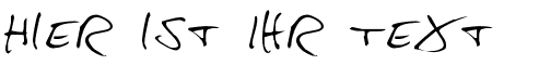 Ihre Vorschau von der Schriftart Hans Hand