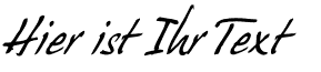 Ihre Vorschau von der Schriftart HansHand
