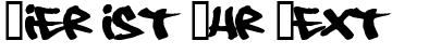 Ihre Vorschau von der Schriftart 08 undergorund
