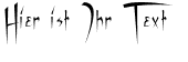 Ihre Vorschau von der Schriftart Vampiress
