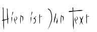 Ihre Vorschau von der Schriftart Vampyrish