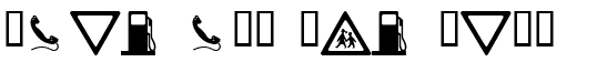 Ihre Vorschau von der Schriftart WM Roadsigns