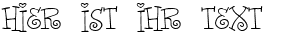 Ihre Vorschau von der Schriftart Words of Love