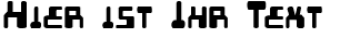 Ihre Vorschau von der Schriftart xped