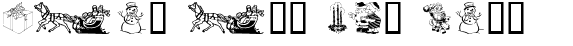 Ihre Vorschau von der Schriftart XmasClipart2