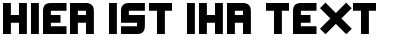 Ihre Vorschau von der Schriftart Xifiction