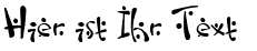 Ihre Vorschau von der Schriftart Zitcream