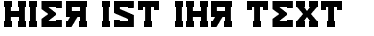 Ihre Vorschau von der Schriftart Eurocentric