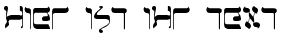 Ihre Vorschau von der Schriftart Jerusalem