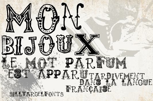 Monbijoux - Font Illustration