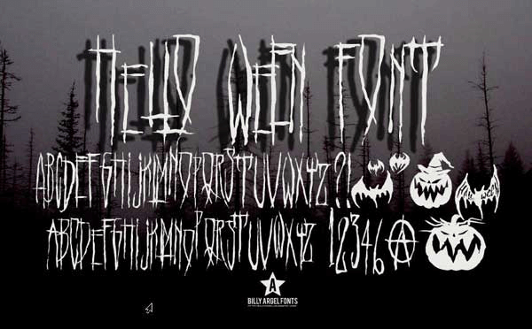 Hello Ween Font - Font Illustration