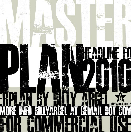 Masterplan - Font Illustration