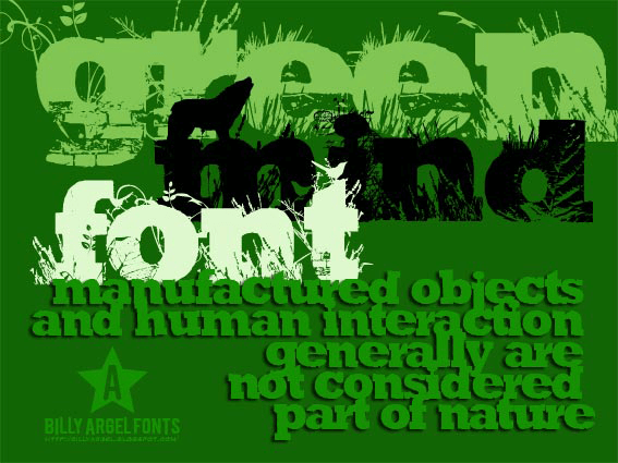 Green Mind - Font Illustration