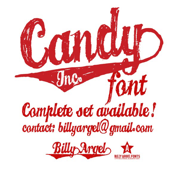 Candy Inc. - Font Illustration