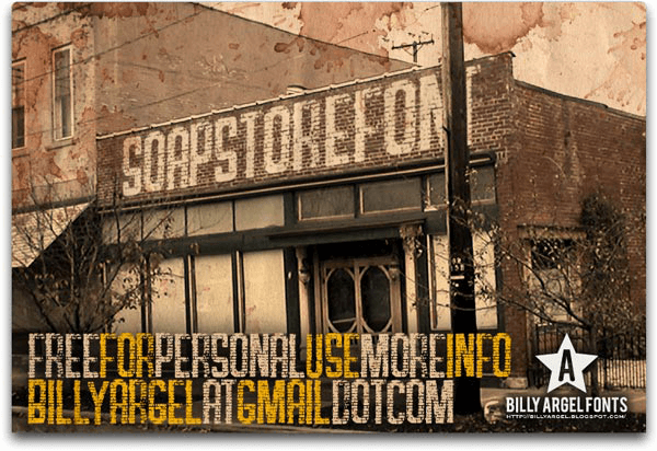 Soap Store - Font Illustration