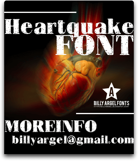 Heartquake - Font Illustration