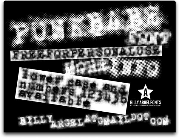 Punkbabe - Font Illustration