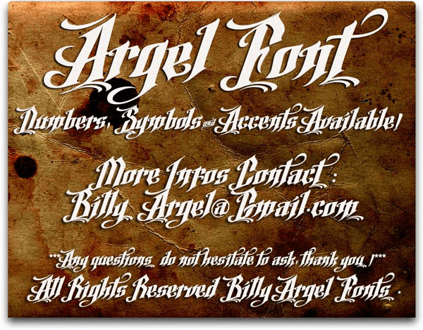 Argel - Font Illustration