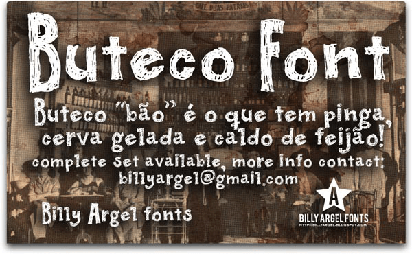 Buteco - Font Illustration