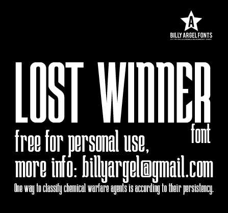 Lost Winner - Font Illustration