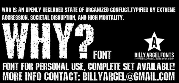 Why - Font Illustration