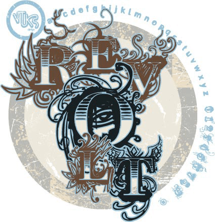 Vtks Revolt - Font Illustration
