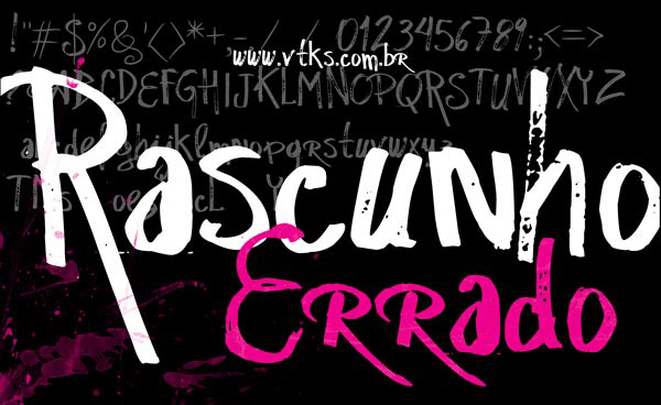 Vtks Rascunho Errado - Font Illustration