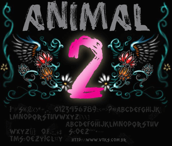 Vtks Animal 2 - Font Illustration