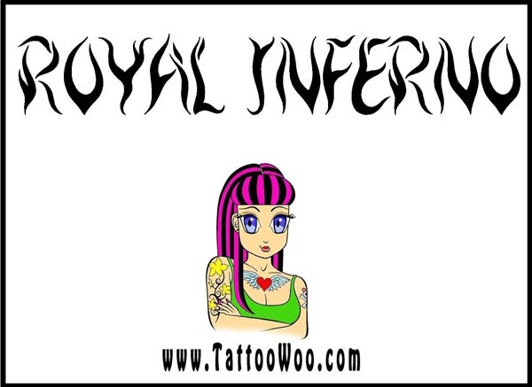 Royal Inferno - Font Illustration