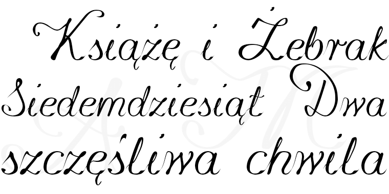 Konstytucyja - Font Illustration