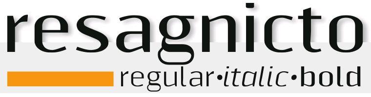 Resagnicto - Font Illustration