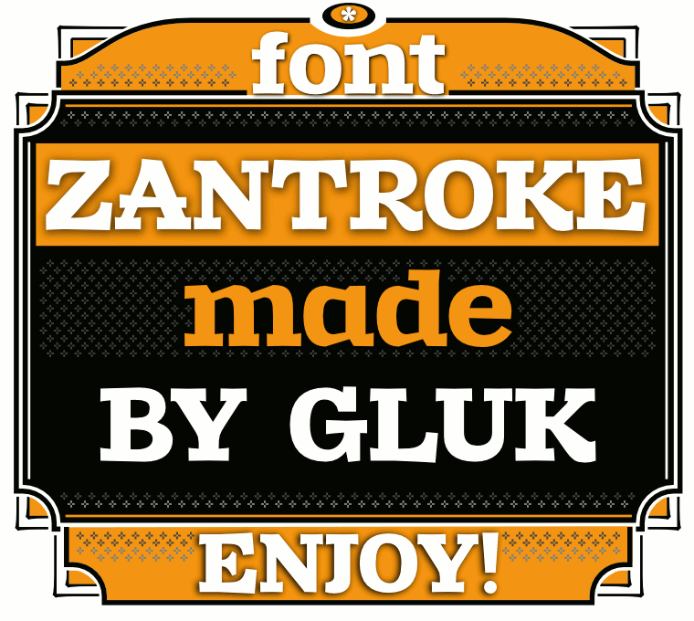 Zantroke - Font Illustration