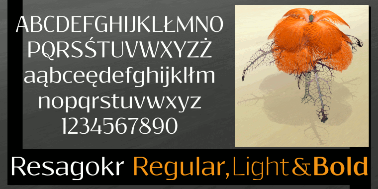 Resagokr - Font Illustration