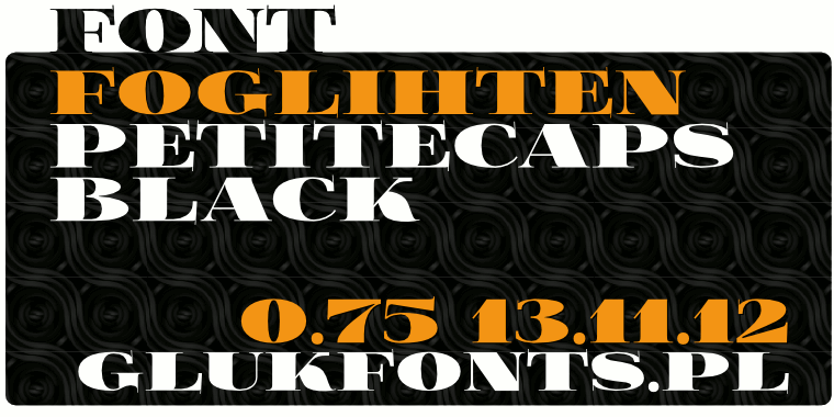 Foglihten Black Pcs - Font Illustration