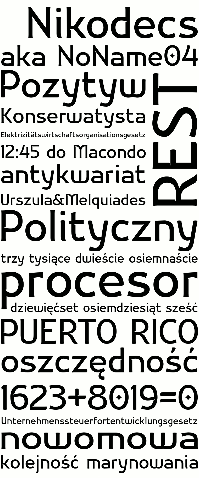 Nikodecs - Font Illustration