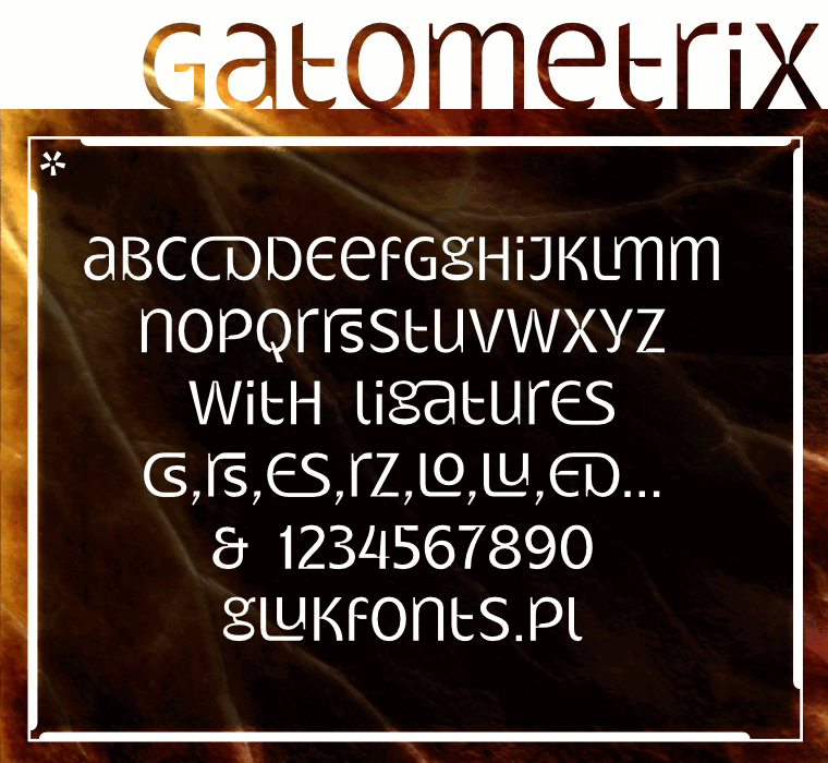 Gatometrix - Font Illustration