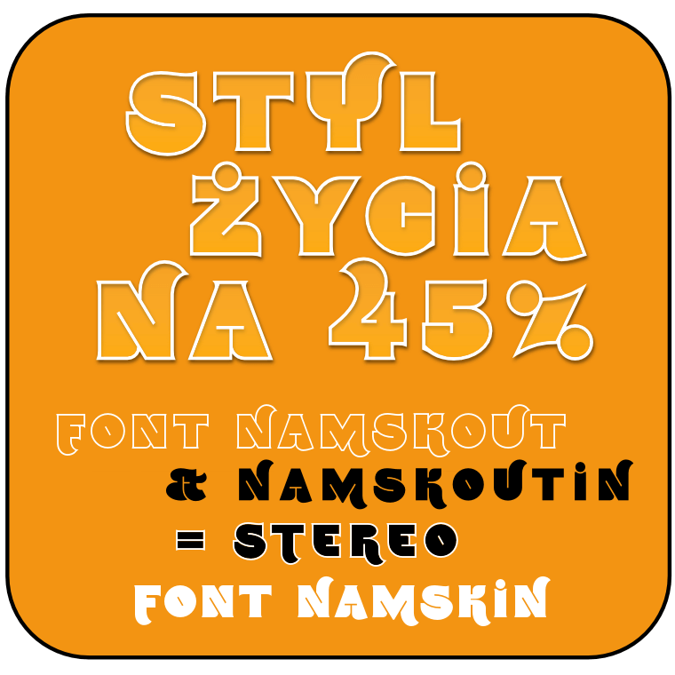 Namskin - Font Illustration