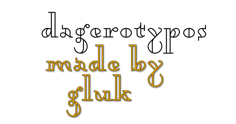 Dagerotypos - Font Illustration