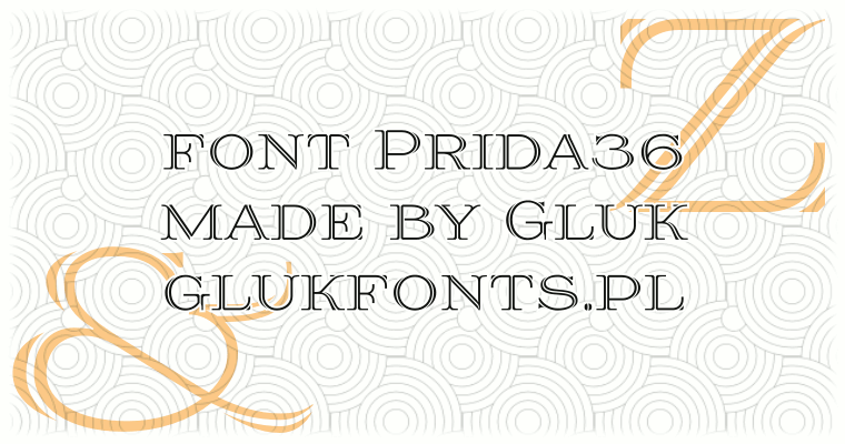 Prida36 - Font Illustration