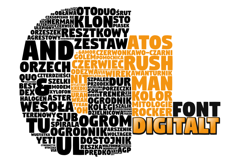 Digitalt - Font Illustration