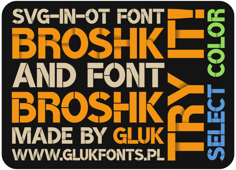 BroshK - Font Illustration