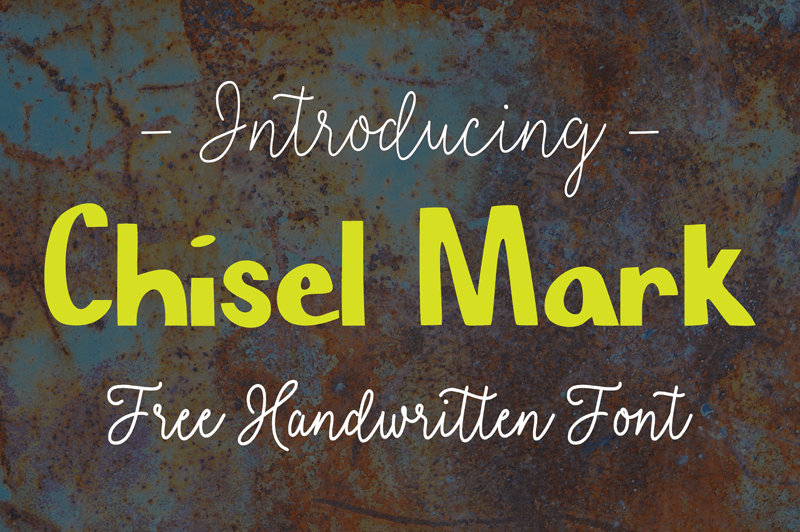 Chisel Mark - Font Illustration