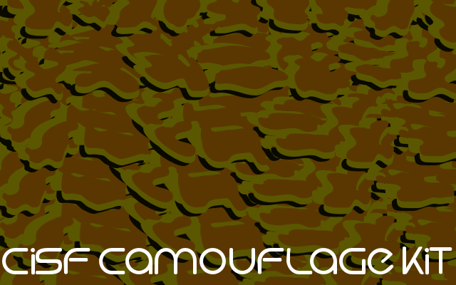 CISF Camouflage Kit - Font Illustration