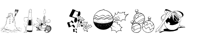 Font 4YEOXMAS: Mehr Infos & Zeichen Übersicht TTF: 4YEOXMAS Font