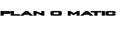 TTF: plan O matic Schriftart