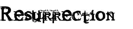 Schriftart Resurrection: Mehr Infos & Vorschau Generator TTF: Resurrection Schriftart