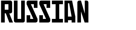 Schriftart Russian: Mehr Infos & Vorschau Generator TTF: Russian Schriftart