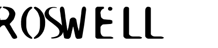 TTF: Roswell Schriftart