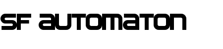 Schriftart SF Automaton: Mehr Infos & Vorschau Generator TTF: SF Automaton Schriftart