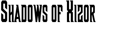 TTF: Shadows of Xizor Schriftart